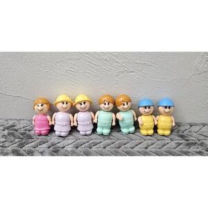 My Happy Town Figures Bundle Blue Box Toys Girls Boys Vintage 7 Total